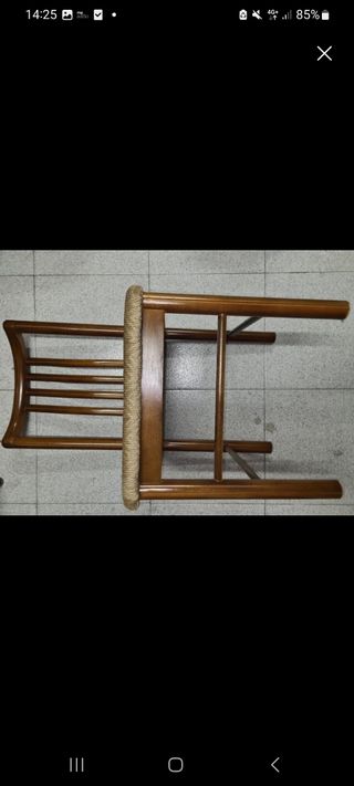 6 Sillas de Madera Marrón