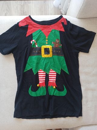 Camiseta Navidad Elfo Talla M