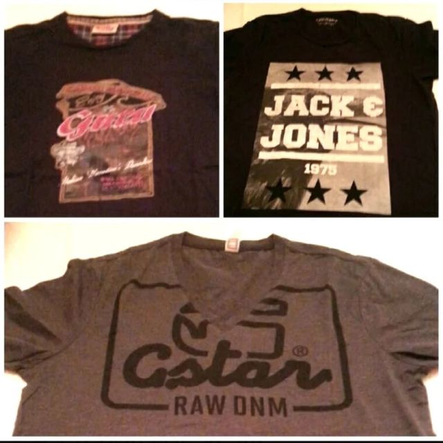 Camisetas G-Star y Jack & Jones Talla M