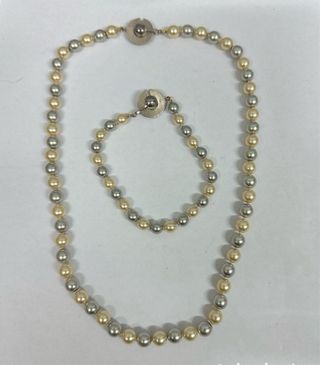 Collar y Pulsera de peras japonesas naturales