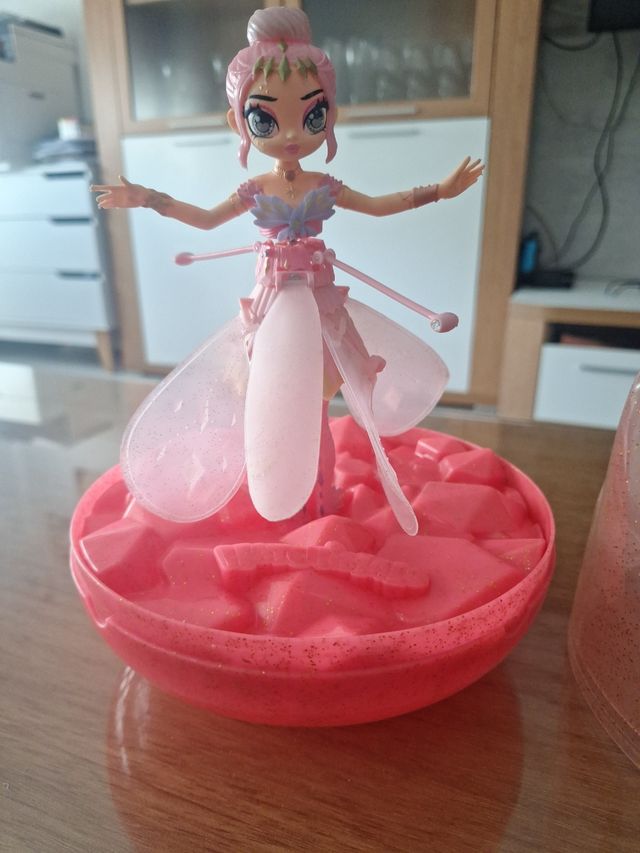 Muñeca bailarina voladora rosa