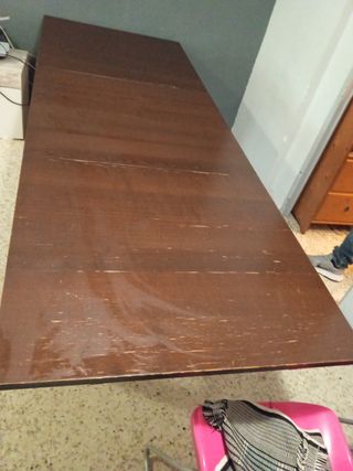 Mesa extensible de madera