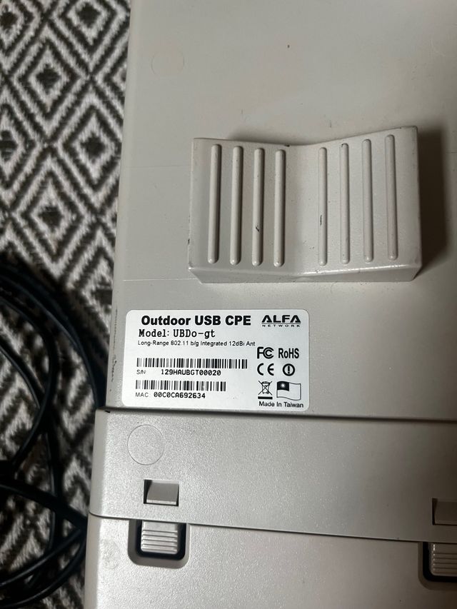 Adaptador WiFi ALFA Network UBDO de largo alcance