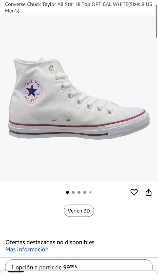 Converse All Star T41.5 Blancas