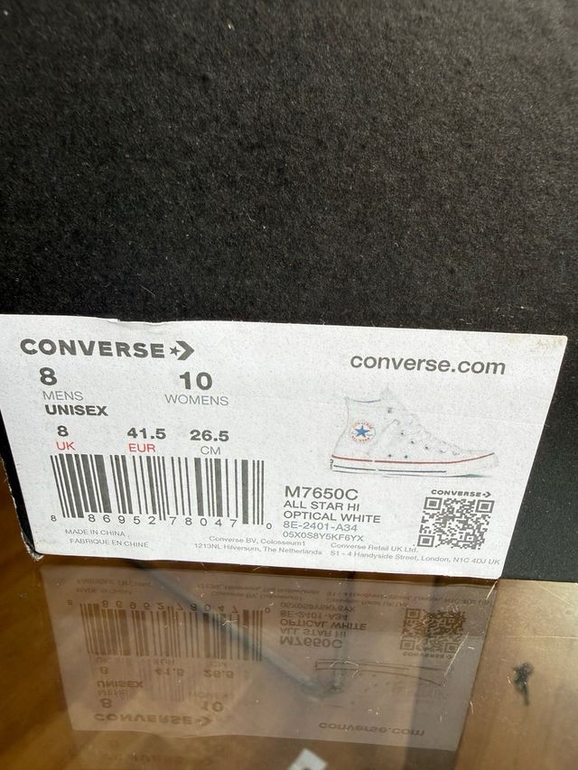 Converse All Star T41.5 Blancas