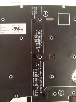 Teclado para portátil negro