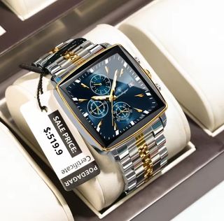 Reloj POEDAGAR Hombre Oro y Plata