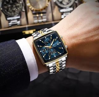 Reloj POEDAGAR Hombre Oro y Plata