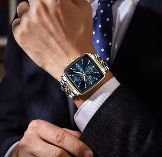 Reloj POEDAGAR Hombre Oro y Plata