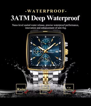 Reloj POEDAGAR Hombre Oro y Plata