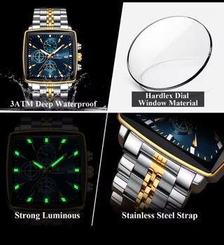 Reloj POEDAGAR Hombre Oro y Plata