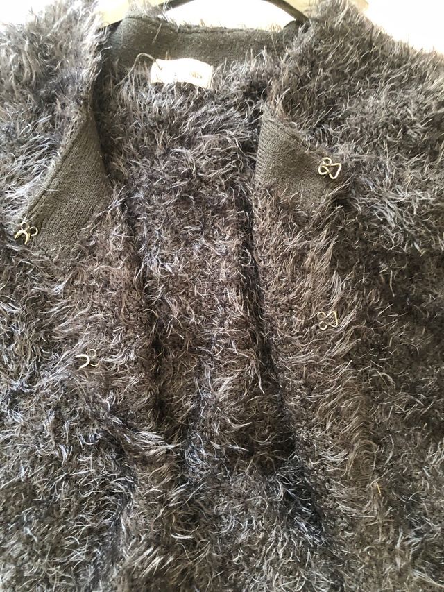 Maxi maglia nera con tasche