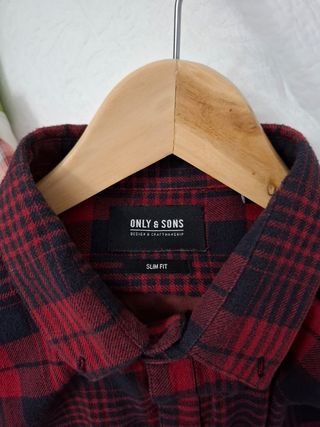 Camisa ONLY & SONS cuadros slim fit M