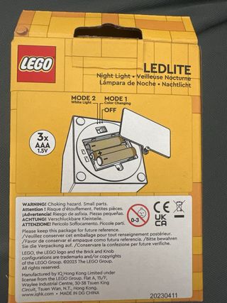 Lampada notturna Lego verde