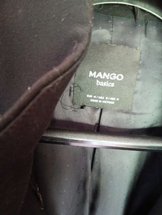 Parka Mango Negra