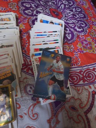 Lote cromos fútbol antiguos