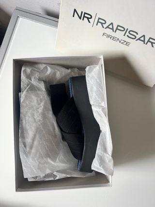 Sandalias cuña Rapisardi negras talla 37