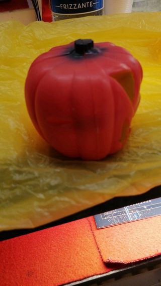 5 Zucche Halloween, Vaso Nero e Candela nera