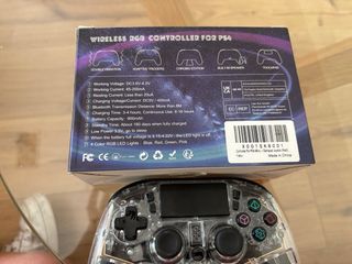 Mando PS4 Inalámbrico Transparente