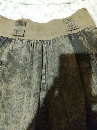 Falda larga vaquera marrón Talla M