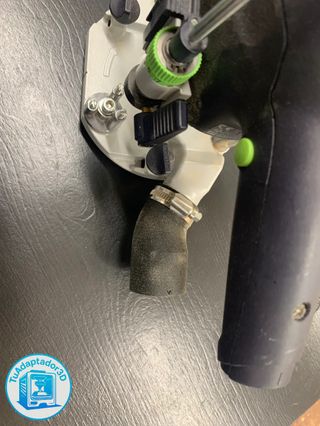 Adaptador Festool OF 1010 a Cleantec en ángulo