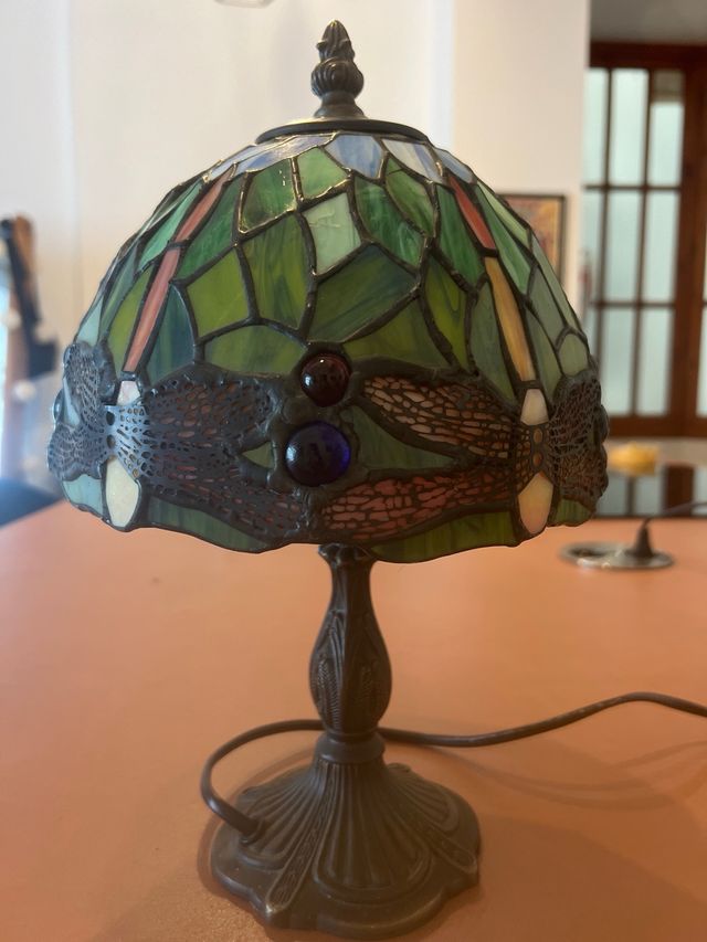 Lámpara Tiffany Vidriera Dragones