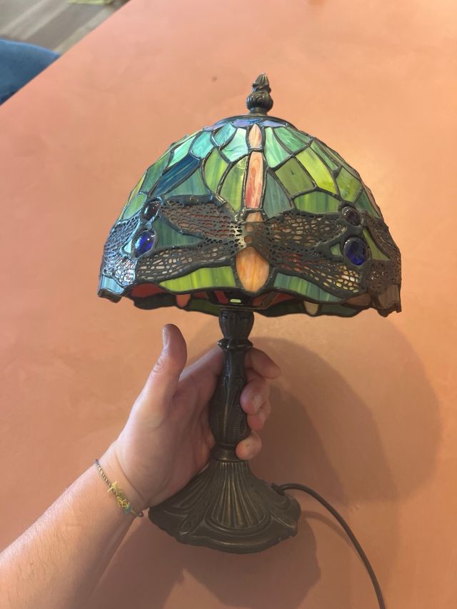 Lámpara Tiffany Vidriera Dragones