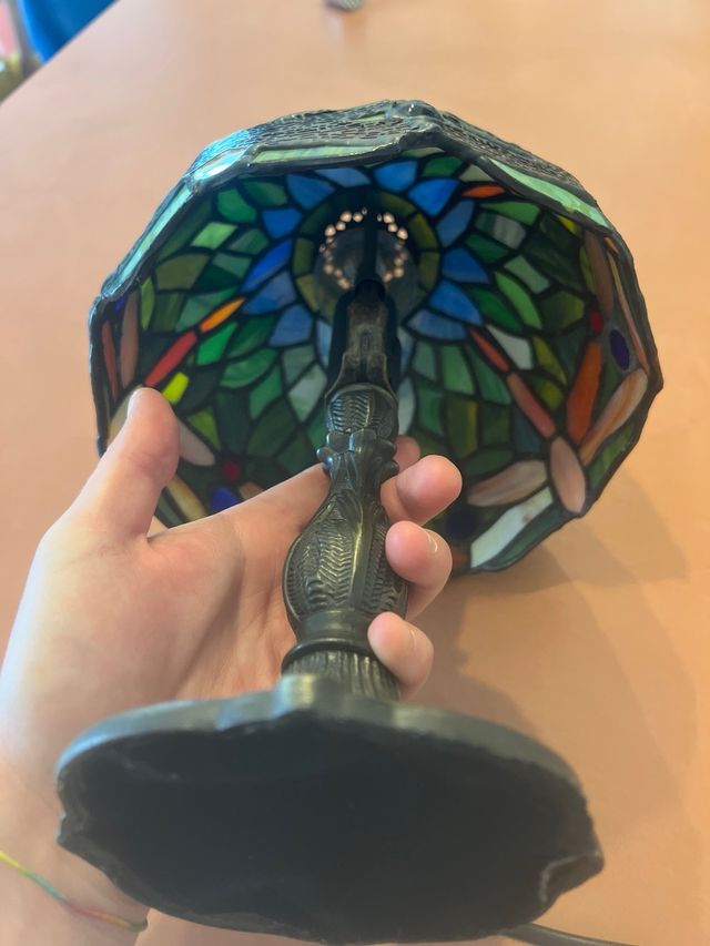 Lámpara Tiffany Vidriera Dragones