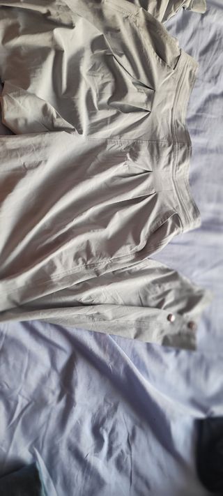 Pantalón de verano de mujer beige/gris