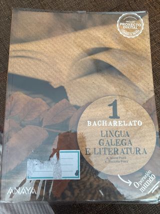 libro de gallego 1 Bachiller , Anaya