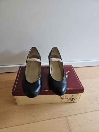 Zapatos de baile negros de niña número 34 