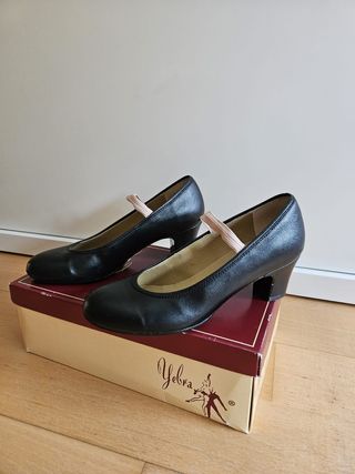 Zapatos de baile negros de niña número 34 