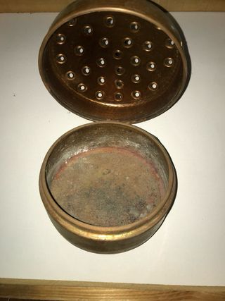 Scaldaletto in rame con manico in ferro