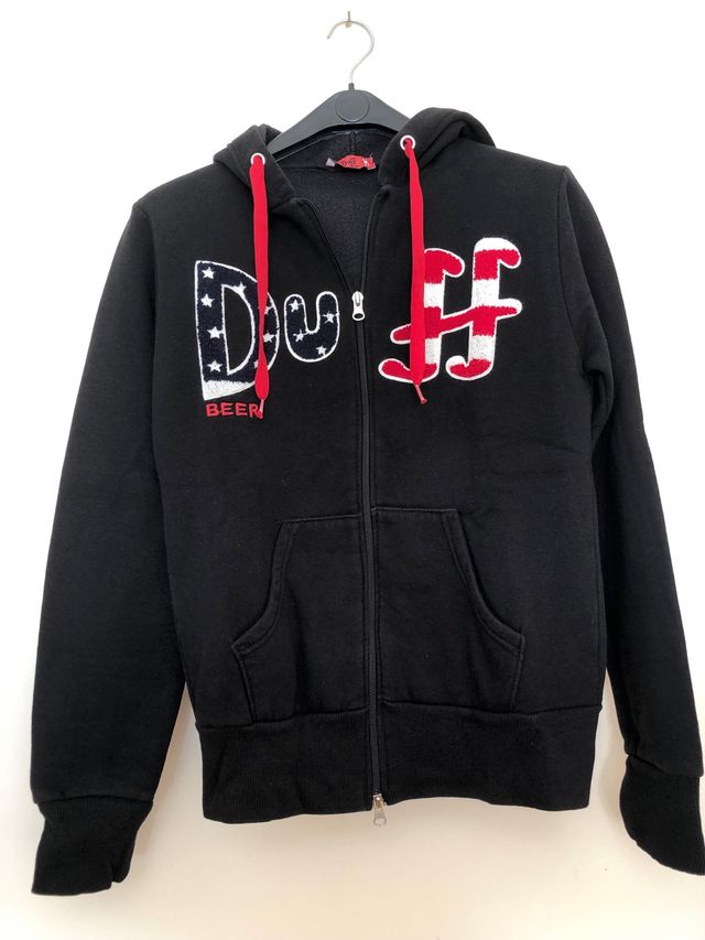 Felpa con cappuccio e zip Duff