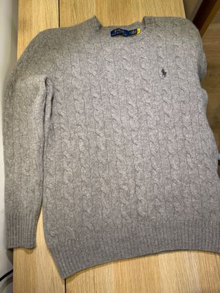 Jersey Polo Ralph Lauren Gris Cable Knit