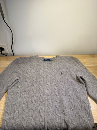 Jersey Polo Ralph Lauren Gris Cable Knit