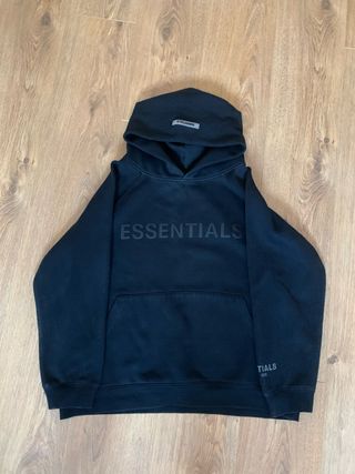 Sudadera ESSENTIALS Negra Talla S