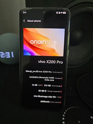 Vivo x200 pro 512gb CN (OriginOs)