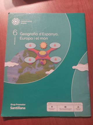 GEOGRAFIA D'ESPANYA , EUROPA I EL MON, 6 PRIMARIA