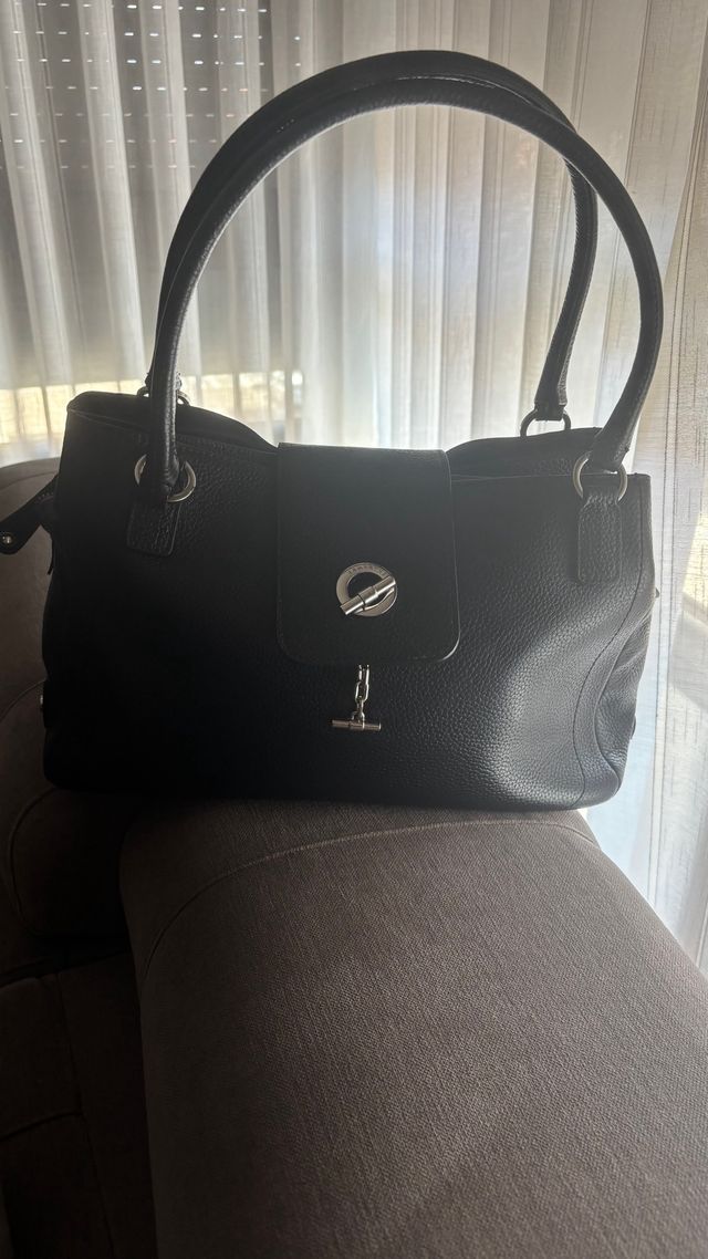 Bolso de piel Lamarthe negro