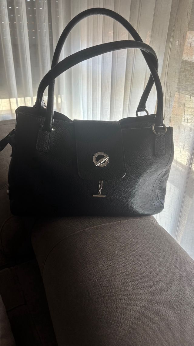 Bolso de piel Lamarthe negro