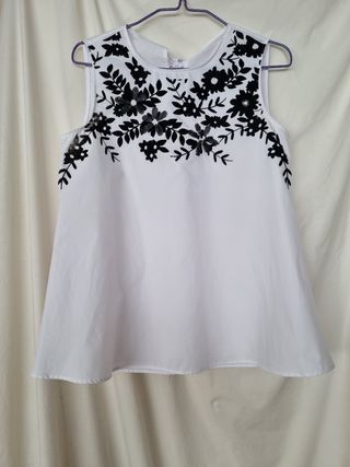 Top Zara S terciopelo y lentejuelas