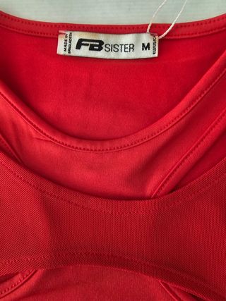 Top FB Sister Rojo Talla M