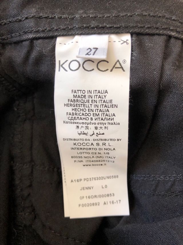 Jeans neri con decoro laterale taglia 27