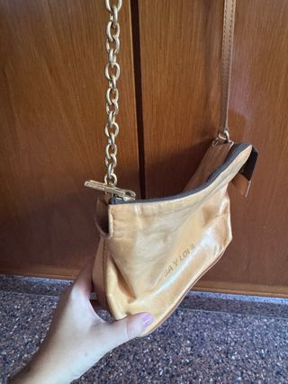 Bolso Bimba y Lola Beige y Dorado