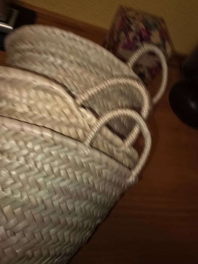 Cestos de paja ceremonia, ideal niñ@s.