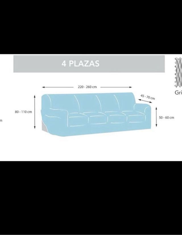 2 Fundas para sofá: 3 y 4 Plazas NUEVAS!
