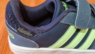 Adidas Scarpe Bambino Strappo Blu/Verde 35