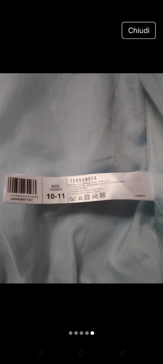 Pellicciotto bimba azzurro