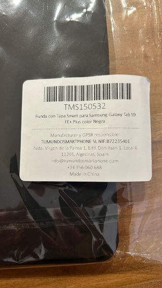 Funda Samsung Galaxy Tab S9 FE Plus Negra